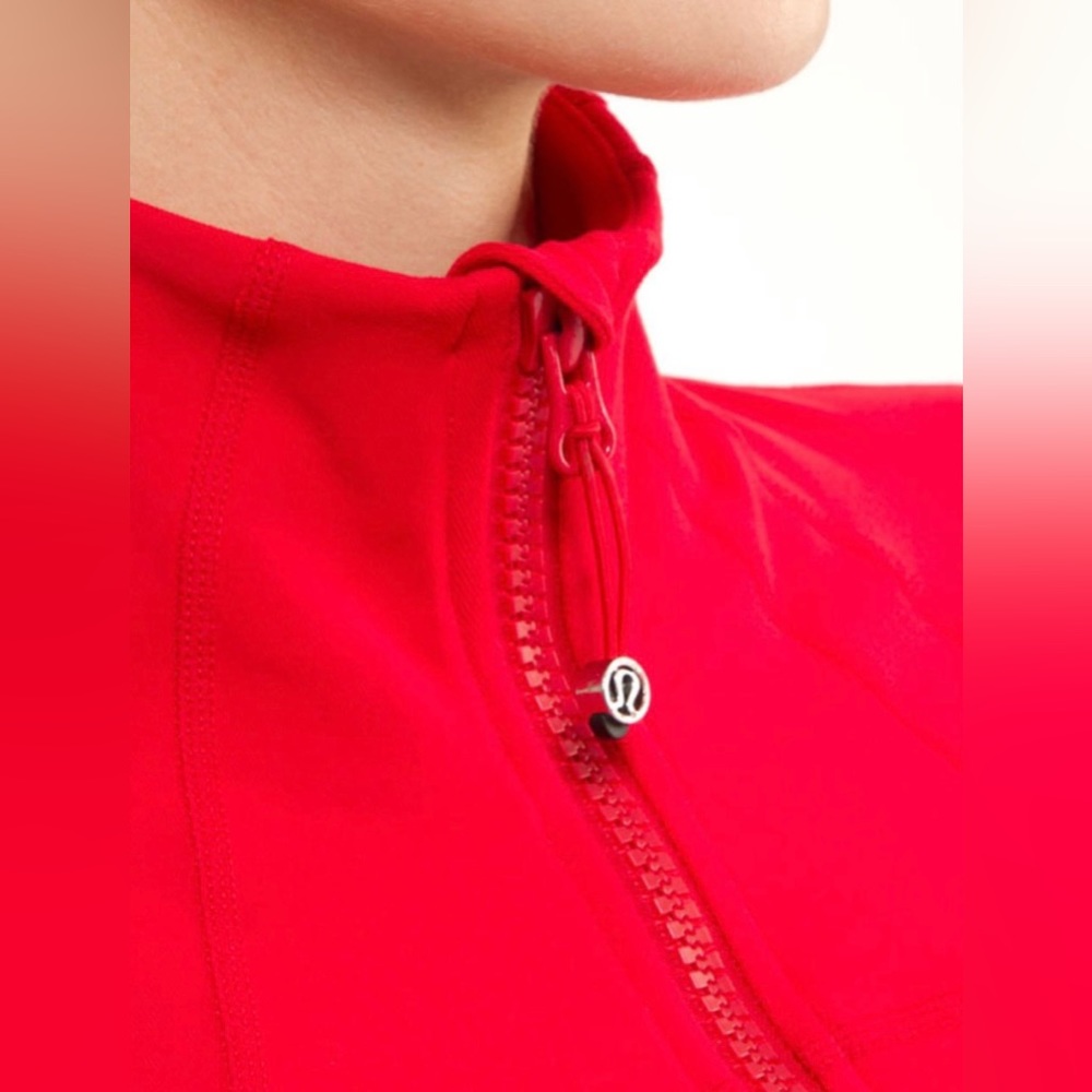 LN!🍒LULULEMON sz 10 Classic DEFINE Jacket CURRANT RED Bright Red *LUON - Picture 8 of 9